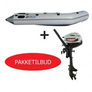 Sun gummibåd med påhængsmotor